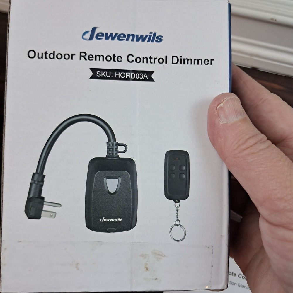 DEWENWILS Outdoor‎ Remote Control Dimmer for String Lights Weatherproof Open Box - Picture 7 of 7